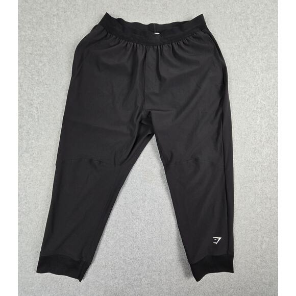 Gymshark Pants Womens Size Medium Black Joggers with Pockets - Picture 1 of 14
